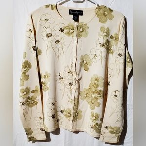 Vintage Silk button front cardigan